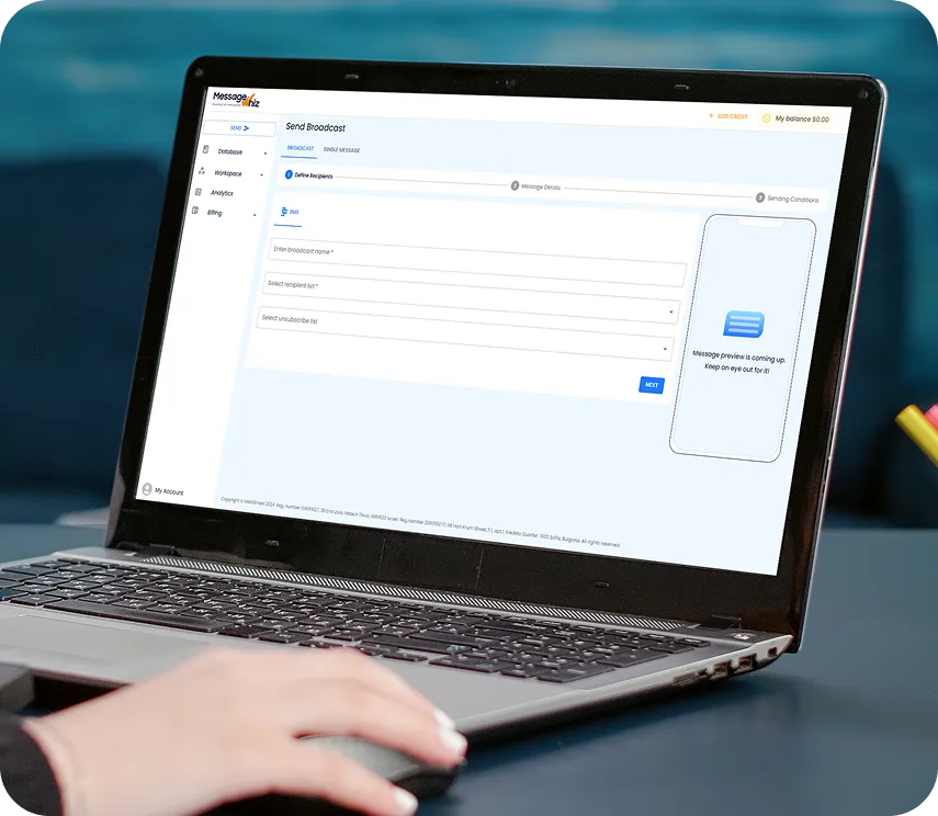 Designed for Broadcast and Single Messages